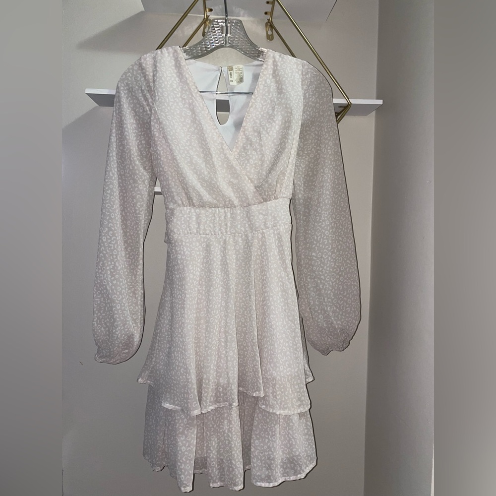 JAPNA belted, long sleeve, ruffle, summer dress size XS